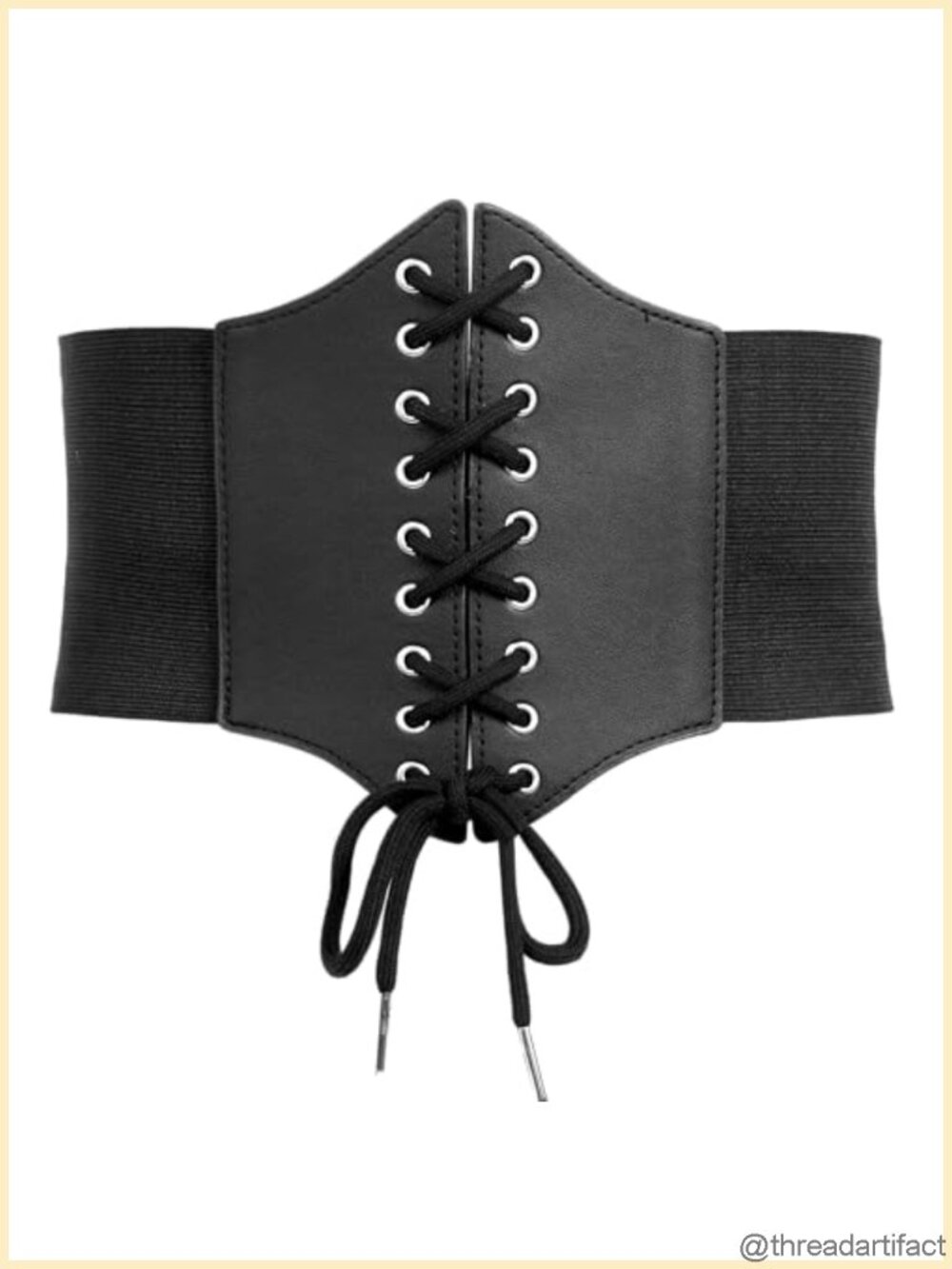 Lace-Up Corset Waist Belt 100% Polyester Renaissance Costume Accessory